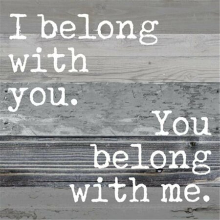 YOUNGS Wood I belong with Wall Plaque 37237